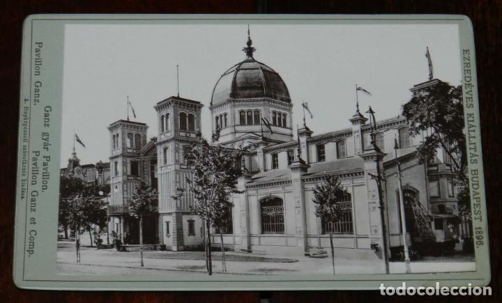 Cartes Postales: FOTOGRAFIA DE LA EXPOSICION DE BUPADEST 1896, GANZ GYAR PAVILLON, EZREDEVES KIALLITAS BUDAPEST 1896,