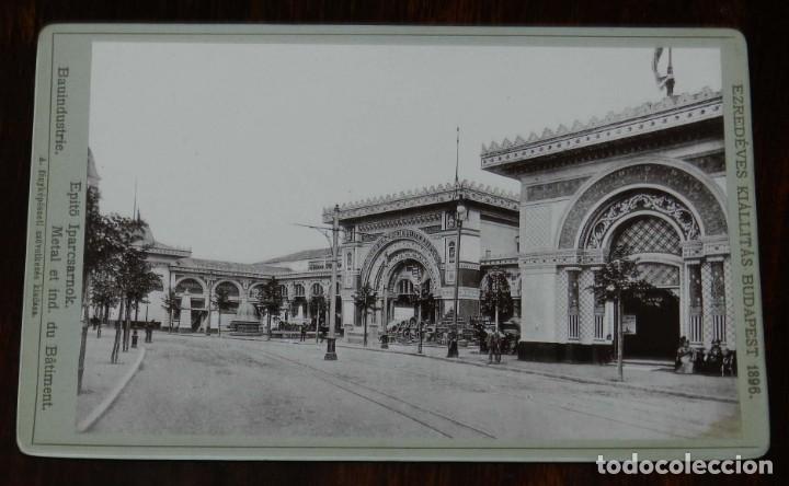 Cartoline: FOTOGRAFIA DE LA EXPOSICION DE BUPADEST 1896, EPIT&Ouml; IPARCSARNOK, EZREDEVES KIALLITAS BUDAPEST 1896,