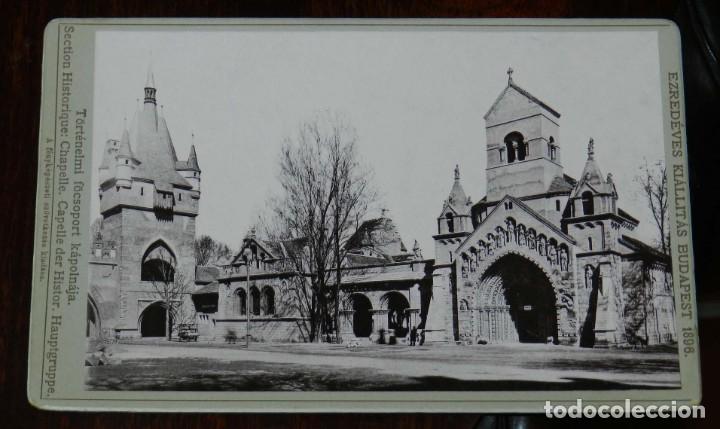 Postales: FOTOGRAFIA DE LA EXPOSICION DE BUPADEST 1896, T&Ouml;RTENELMI F&Ouml;CSOPORT KAPOLNAJA, EZREDEVES KIALLITAS BU