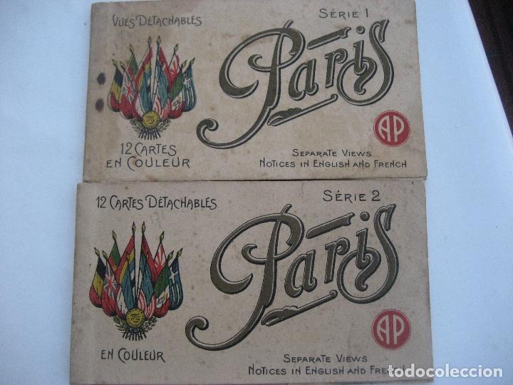 Postales: Paris. 2 blocks de 12 postales. - Foto 1