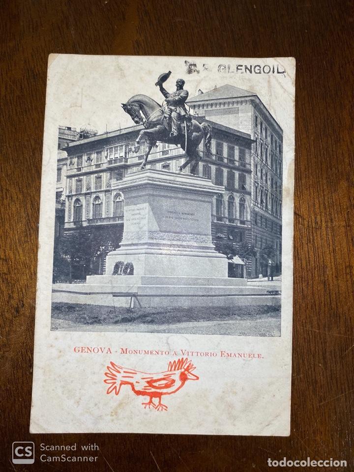 Postkarten: TARJETA POSTAL. ITALIA. GENOVA. MONUMENTO A VITTORIO EMANUELE.
