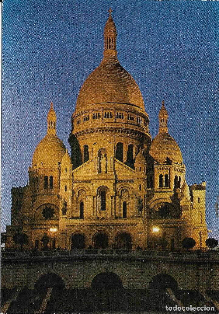 Cartoline: == PV287 - POSTAL - LA BASILICA DEL SACR&Eacute; - DE NOCHE - PARIS