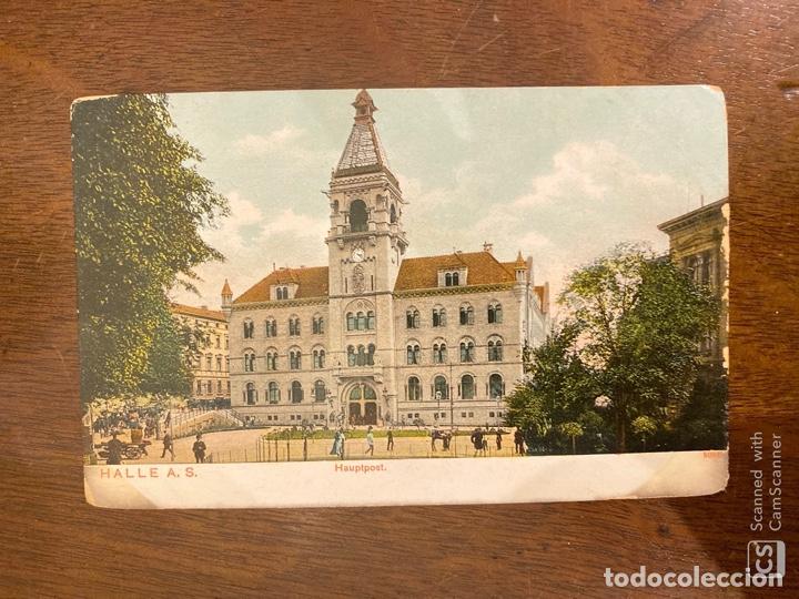Postales: TARJETA POSTAL. ALEMANIA. RENANIA DEL NORTE-WESTFALIA. HALLE A.S. HAUPTPOST.