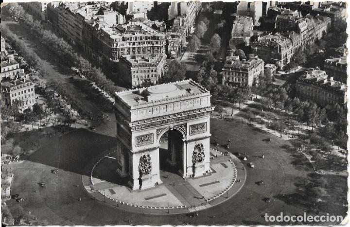 Postales: :::: PV450 - POSTAL - PARIS - VUE AERIENNE - L&acute;ARC DE TRIOMPHE DE L&acute;ETOILE