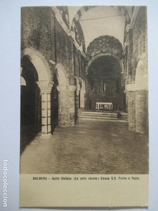 Postais: TARJETA POSTAL DE ITALIA. BOLOGNA. SANTO STEFANO. CHIESA S.S. PIETRO E PAOLO