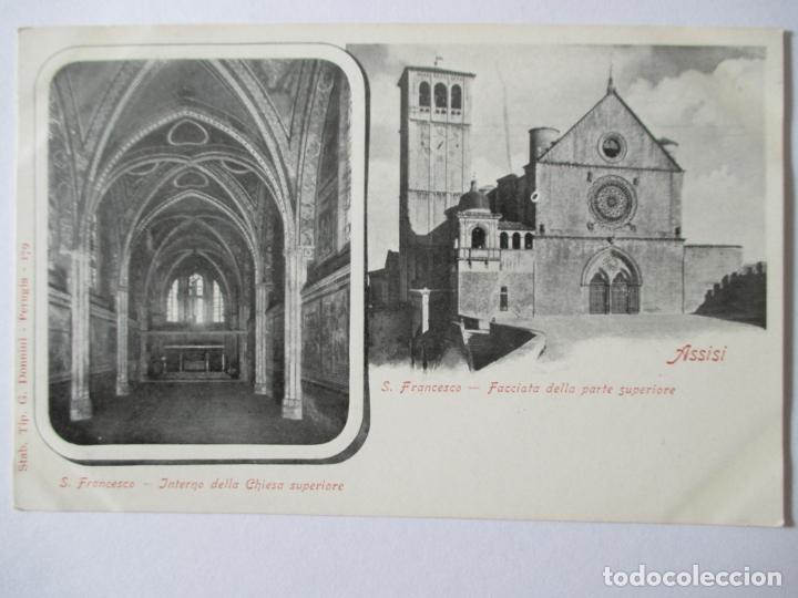 Postais: TARJETA POSTAL DE ITALIA. S. FRANCESCO. INTERNO DELLA CHIESA SUPERIORE. 179
