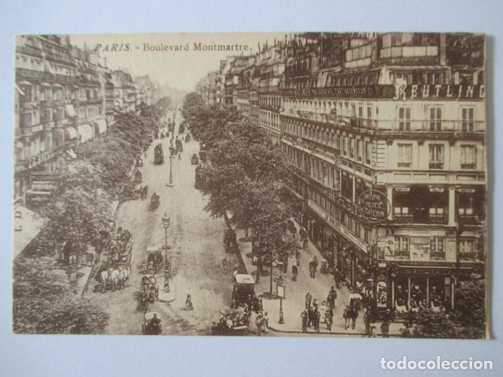 Postais: TARJETA POSTAL DE FRANCIA. PARIS. BOULEVARD MONTMARTRE