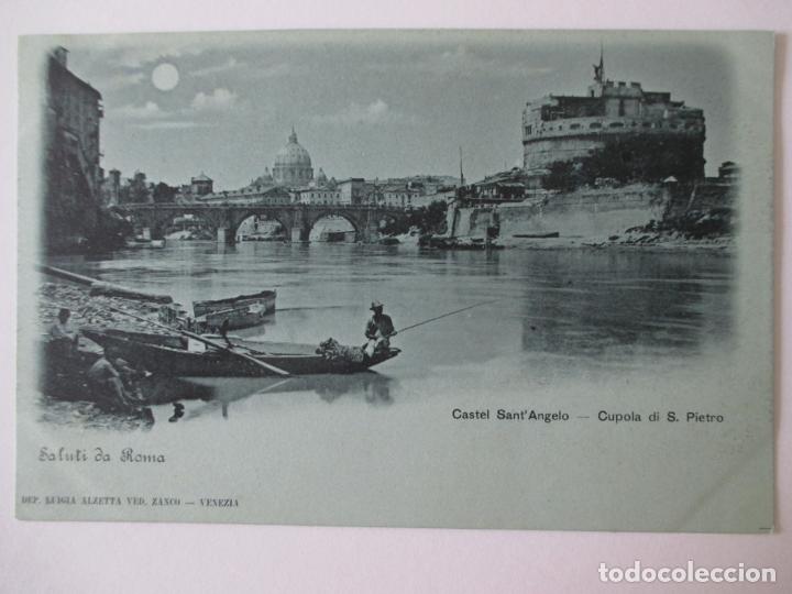 Postcards: TARJETA POSTAL DE ITALIA. VENEZIA. CASTEL SANT&acute;ANGELO CUPOLA DI S. PIETRO