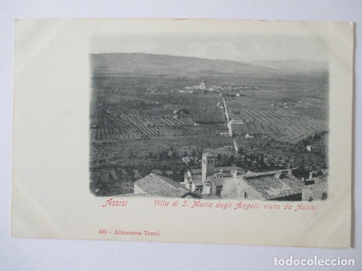 Postais: TARJETA POSTAL DE ITALIA. ASSISI. VILLA DI S. MARIA DEGLI ANGELI, VISTA DA ASSISI
