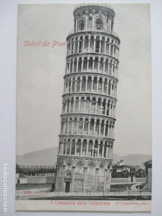 Postais: TARJETA POSTAL DE ITALIA. PISA. CAMPANILE DELLA CATTEDRALE. 1079