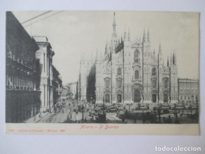 Postais: TARJETA POSTAL DE ITALIA. MILANO. IL DUOMO. GARZINI E PEZZINI. 1902