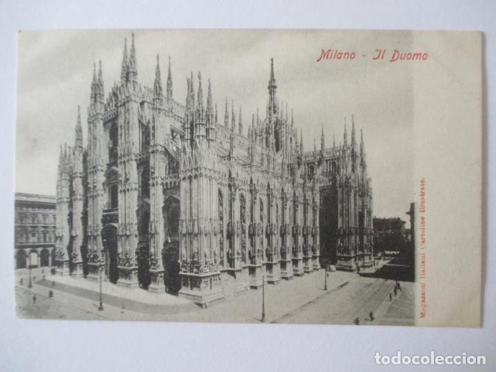 Postais: TARJETA POSTAL DE ITALIA. MILANO. IL DUOMO. MAGAZZINI ITALIANI.