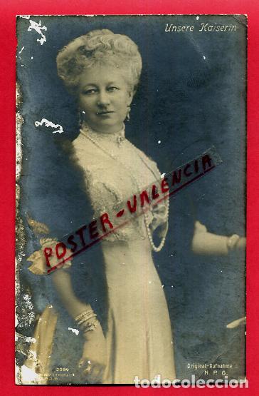 Cartes Postales: POSTAL FOTOGRAFIA UNSERE KAISERIN ALEMANIA ANTIGUA ORIGINAL P661