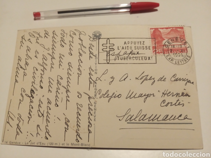 Postales: Geneve Suiza cu&ntilde;o tuberculosis - Foto 1