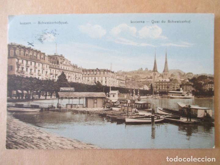 Postcards: TARJETA POSTAL DE SUIZA. LUZERN SCHWEIZERHOFQUAI. QUAI DU SCHWEIZERHOF