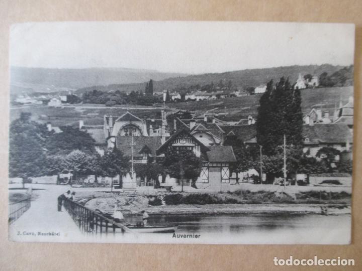 Postcards: TARJETA POSTAL DE SUIZA. J. CAVO, NEUCHATEL. AUVERNIER
