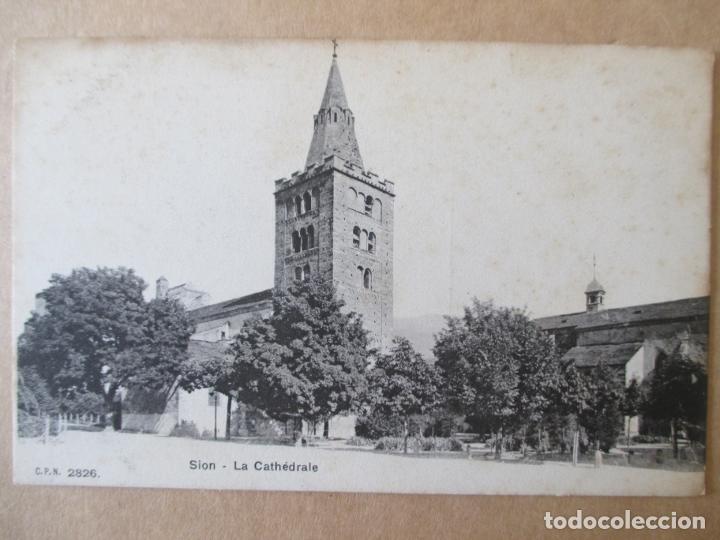 Postcards: TARJETA POSTAL DE SUIZA. SION. LA CATHEDRALE. 2826.