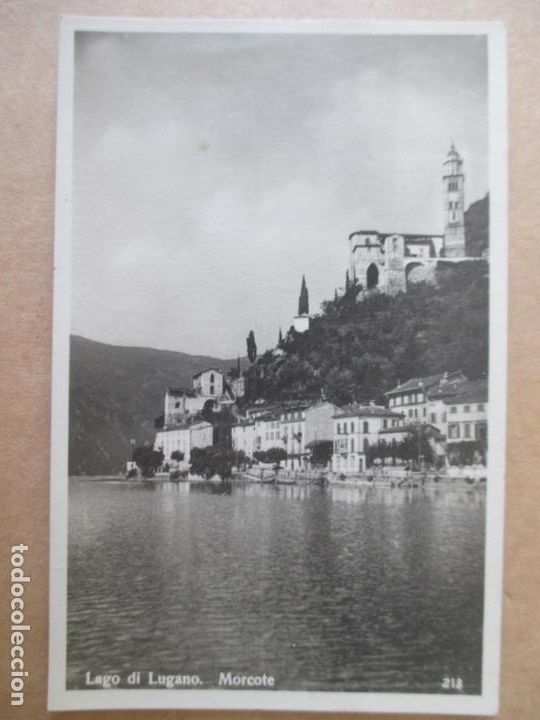 Postcards: TARJETA POSTAL DE SUIZA. LAGO DI LUGANO. MORCOTE. 218