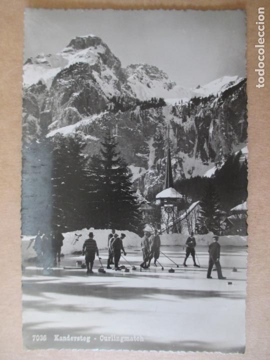 Postcards: TARJETA POSTAL DE SUIZA. 7036. KANDERSTEG CURLINGMATCH.