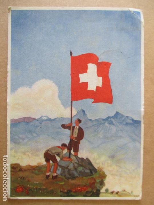 Postcards: TARJETA POSTAL DE SUIZA. 1939 NUDESFEIERKARTE. FUR NOTLEIDENDE MUTTER