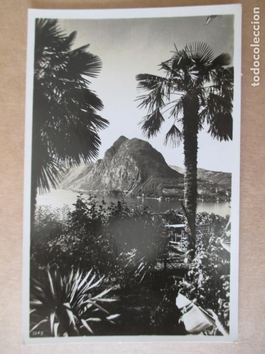 Postcards: TARJETA POSTAL DE SUIZA. 1049. LAGO DI LUGANO E MONTE SAN SALVATORE.