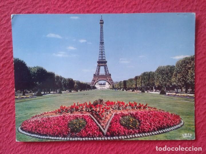Postales: POST CARD CARTE POSTALE  FRANCIA FRANCE PARIS LA TOUR EIFFEL TORRE TOWER FLORES FLOWERS FLEURS...VER