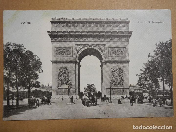 Postales: Paris. Arc de Triomphe. Sin circular. - Foto 1