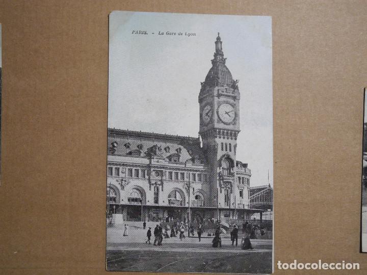 Postales: Paris. La Gare de Lyon. Sin circular - Foto 1