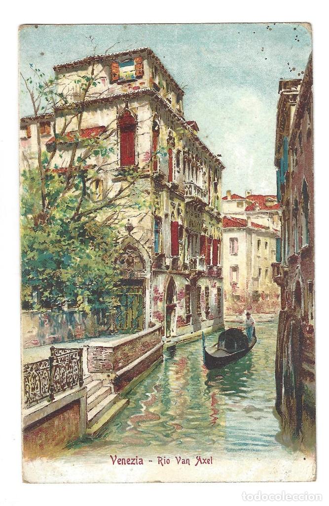 Postales: CARTOLINA POSTALE- VENEZIA.- RIO VAN AXEL. FERD GOBBATO. VENECIA. ITALIA- 1907
