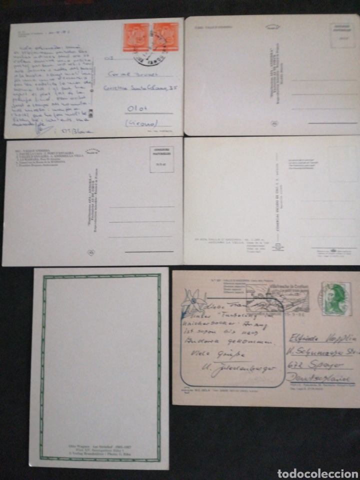Postales: VALLS D, ANDORRA . LOTE DE 6 POST. - Foto 2