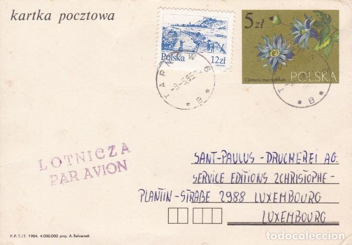 Postcards: ENTERO POSTAL - POLONIA POLSKA - FLOR - 1985