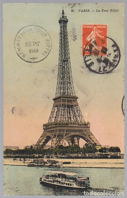 Postales: POSTAL PARIS LA TOUR EIFFEL - Foto 1