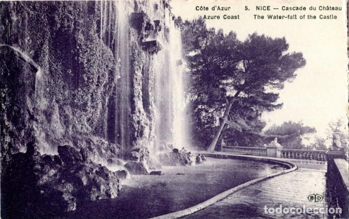 Postales: Francia Nice La cascada del Castillo Postal sin circular - Foto 1