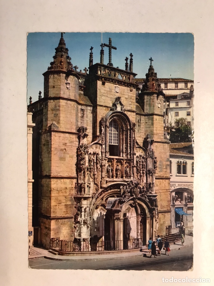 Postcards: COIMBRA (Portugal) Postal Animada. F-398, Iglesia de Santa Cruz. IBEREX (h.1970?) Circulada