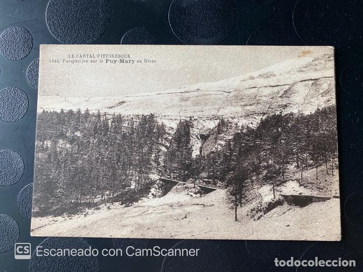 Postales: TARJETA POSTAL. FRANCIA. AUVERNIA. CANTAL. 1340. PERSPECTIVE SUR LE PUY-MARY EN HIVER.