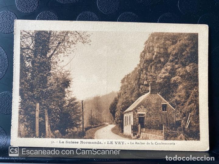 Postales: TARJETA POSTAL. FRANCIA. NORMANDIA. LA SUISSE NORMANDE. LE VEY. LE ROCHER DE LA CAMBRONNERIE