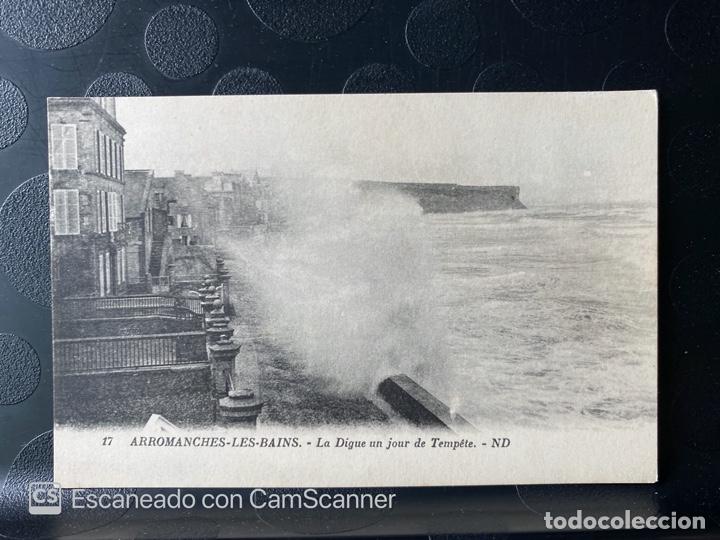 Postcards: TARJETA POSTAL. FRANCIA. NORMANDIA. CALVADOS. 17.- ARROMANCHES-LES-BAINS.LA DIGUE UN JOUR DE TEMP&Eacute;TE