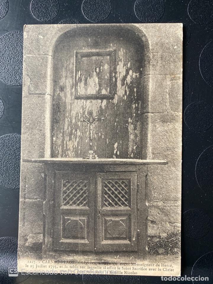Postales: TARJETA POSTAL. FRANCIA. 1227.- CARNAC PLAGE. VILLAGE QUI RE&Ccedil;UT MONSEIGNEUR DE HERC&Eacute;