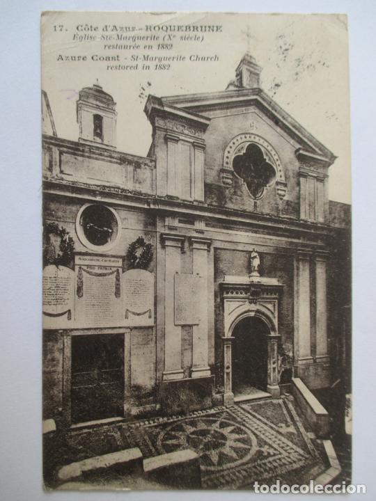 Cartes Postales: TARJETA POSTAL DE FRANCIA. COTE D&acute;AZUR. ROQUEBRUNE. STE MARGUERITE