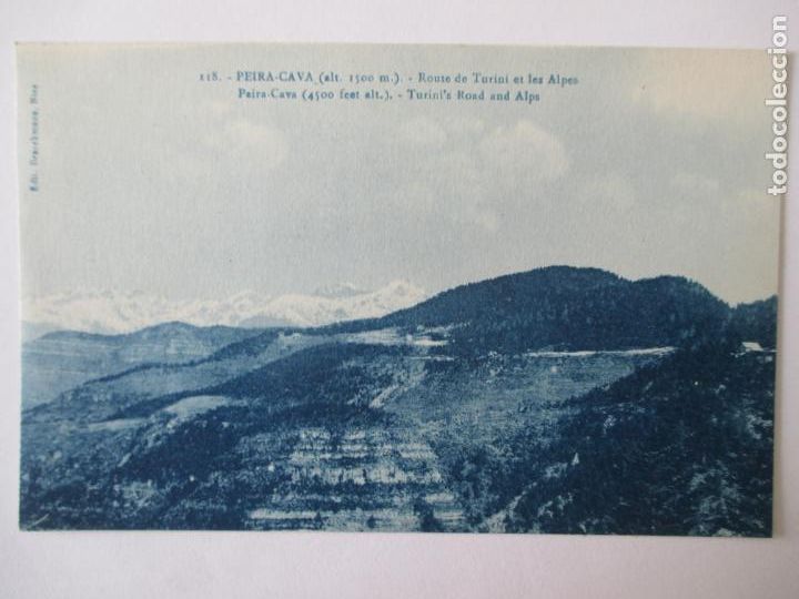 Postcards: TARJETA POSTAL DE FRANCIA. PIERA CAVA. ROUTE DE TURINI ET LES ALPES