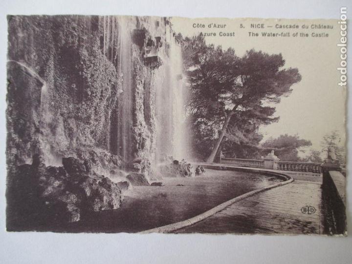 Postcards: TARJETA POSTAL DE FRANCIA. COTE D&acute;AZUR. 5 NICE CASCADE DU CHATEAU
