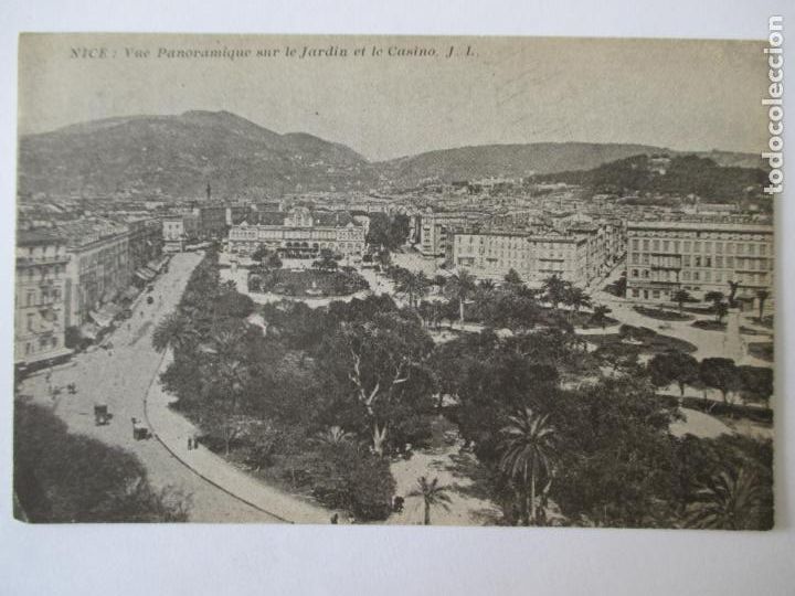 Postais: TARJETA POSTAL DE FRANCIA. NICE VUE PANORAMIQUE SUR LE JARDIN ET LE CASINO