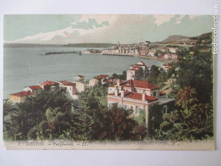 Postales: TARJETA POSTAL DE FRANCIA. 1 MENTON. VUE GENERALE LL - Foto 1