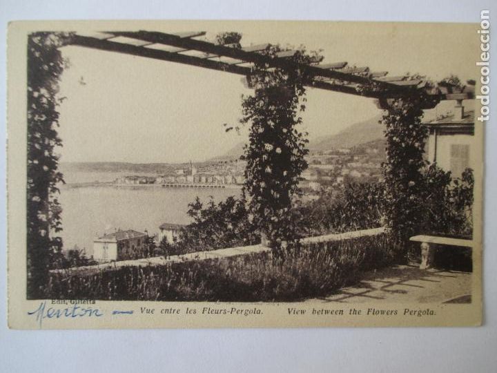 Postais: TARJETA POSTAL DE FRANCIA. VUE ENTRE LES FLEURS PERGOLA.