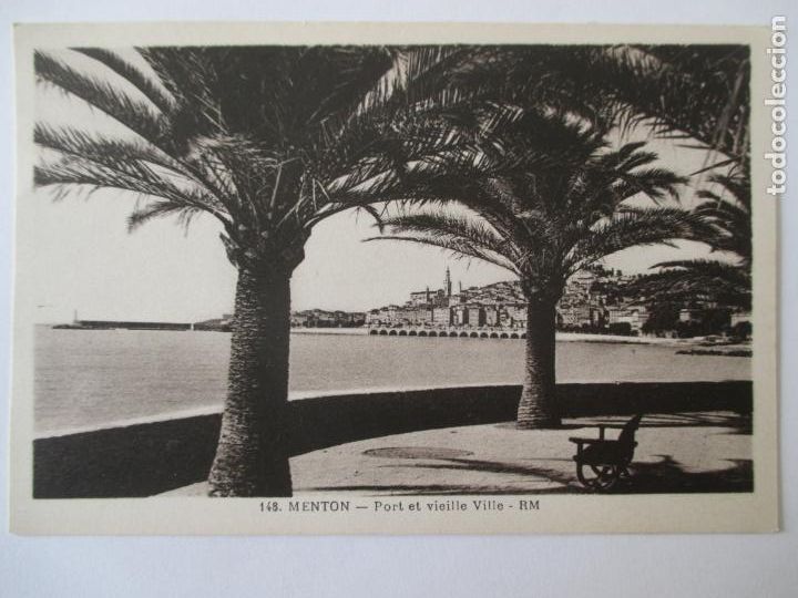 Postais: TARJETA POSTAL DE FRANCIA. 148 MENTON. PORT ET VIEILLE VILLE RM