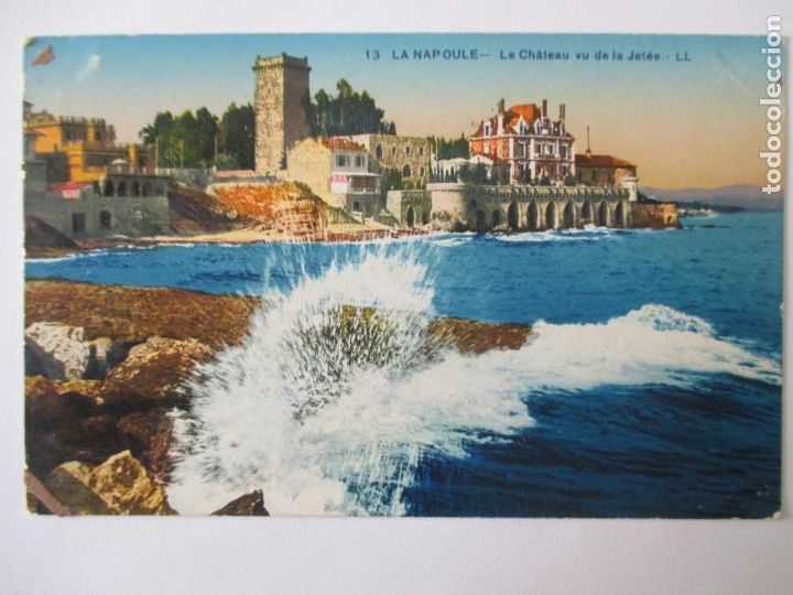 Cartoline: TARJETA POSTAL DE FRANCIA. 13 LA NAPOULE. LE CHATEAU VU DE LA JETEE LL
