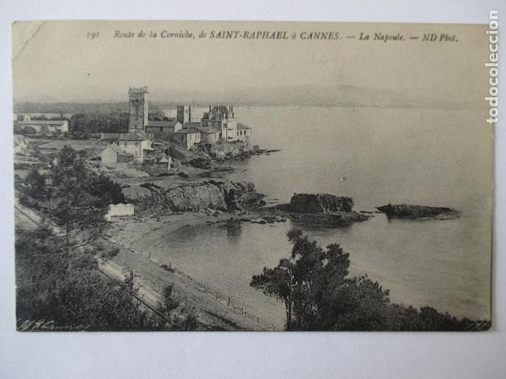 Cartoline: TARJETA POSTAL DE FRANCIA. 191 ROUTE DE LA CORNICHE DE SAINT RAPHAEL A CANNES. LA NAPOULE