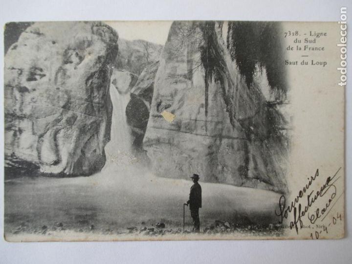 Cartoline: TARJETA POSTAL DE FRANCIA. 7328 LIGNE DU SUD DE LA FRANCE. SAUT DU LOUP.