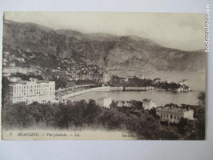 Postais: TARJETA POSTAL DE FRANCIA. 7 BEAULIEU VUE GENERALE LL SELECTA