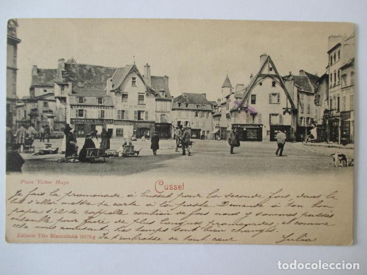 Postales: TARJETA POSTAL DE FRANCIA. PLACE VICTOR HUGO. CUSSET. TITO BIANCALANA